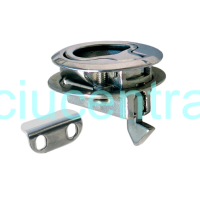 N. plieno įleidžiama pakėlimo rankena su spyruokliniu užraktu